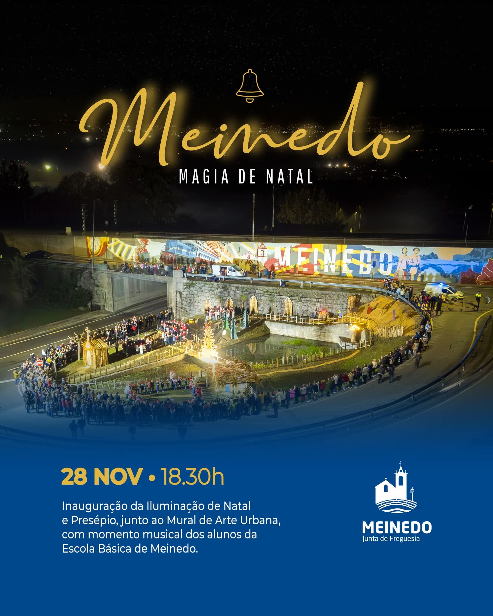 Magia de Natal regressa a Meinedo com inauguração do presépio e iluminação festiva