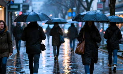 TEMPO – Frio, céu nublado e chuva fraca para o distrito