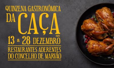 XV Quinzena Gastronómica da Caça decorre até dia 29 de dezembro 

Sabores únicos…