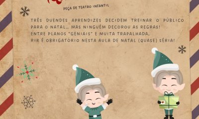“Três duendes aprendizes decidem treinar o público para o Natal…mas ninguém dec…