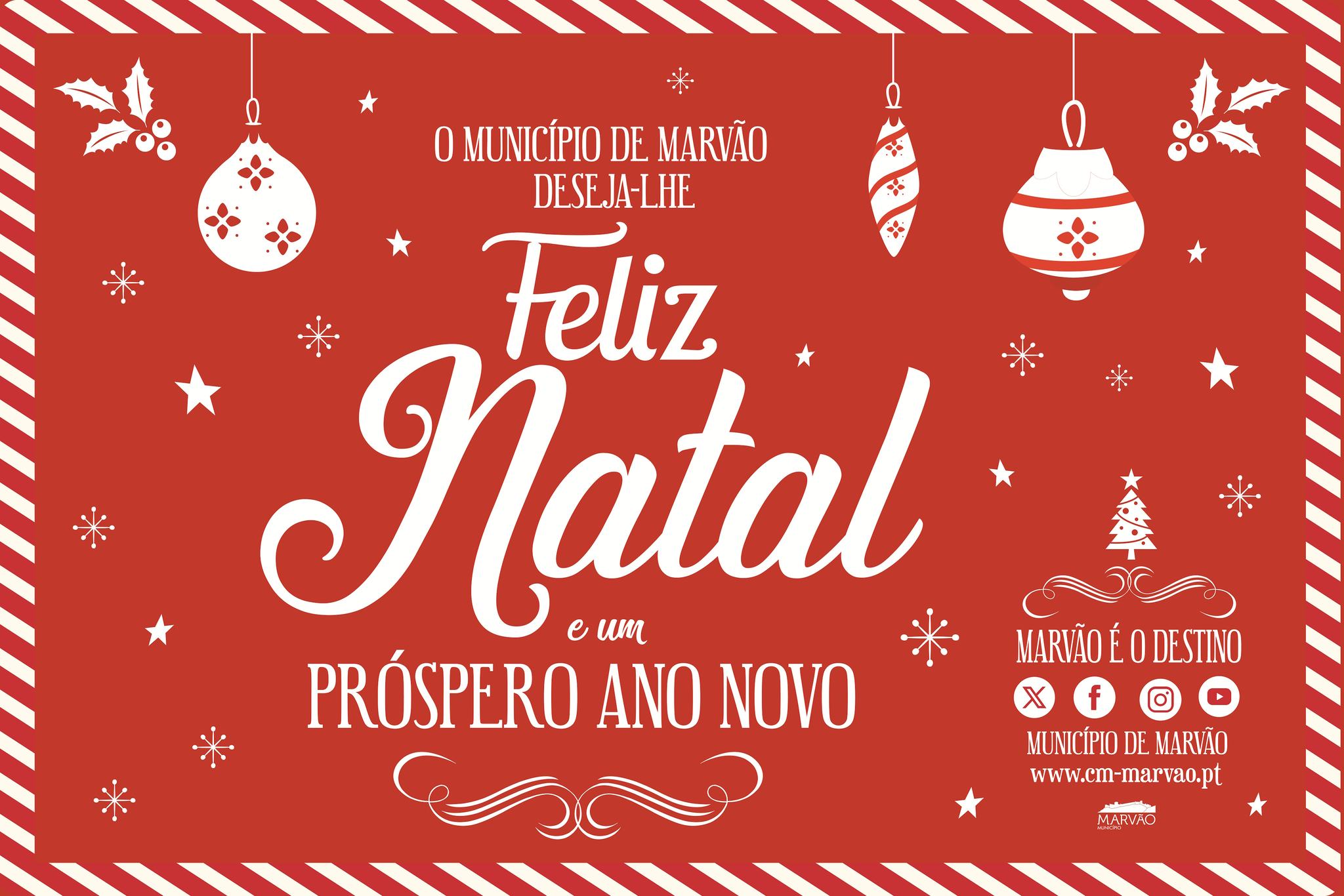 O Município de Marvão deseja-lhe Feliz Natal e um Próspero Ano Novo.

Boas Festa…