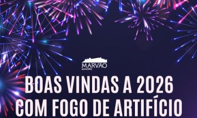 Boas-vindas a 2026 com fogo de artifício
 31 de dezembro (quarta-feira)
 24h00
…