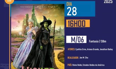 CINEMALTER 
WICKED: PELO BEM

  28 de dezembro (Domingo)
Cineteatro de Alter do…