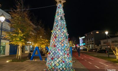 Decoração de Natal em crochet ilumina a cidade da Lixa