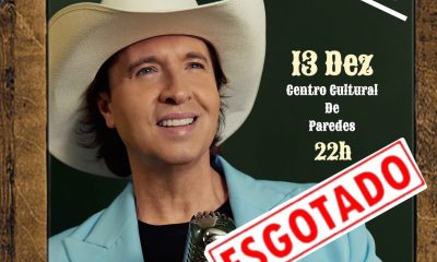 Zé Amaro esgota sessão no Centro Cultural de Paredes para espetáculo agendado a 13 de dezembro de 2025