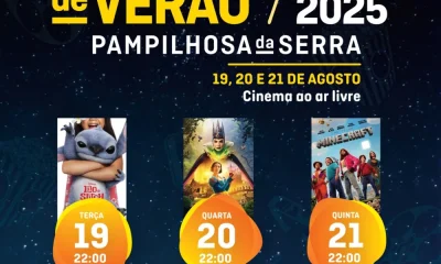 CM Pampilhosa da Serra / Cinema à luz das estrelas nas “Noites de Verão”