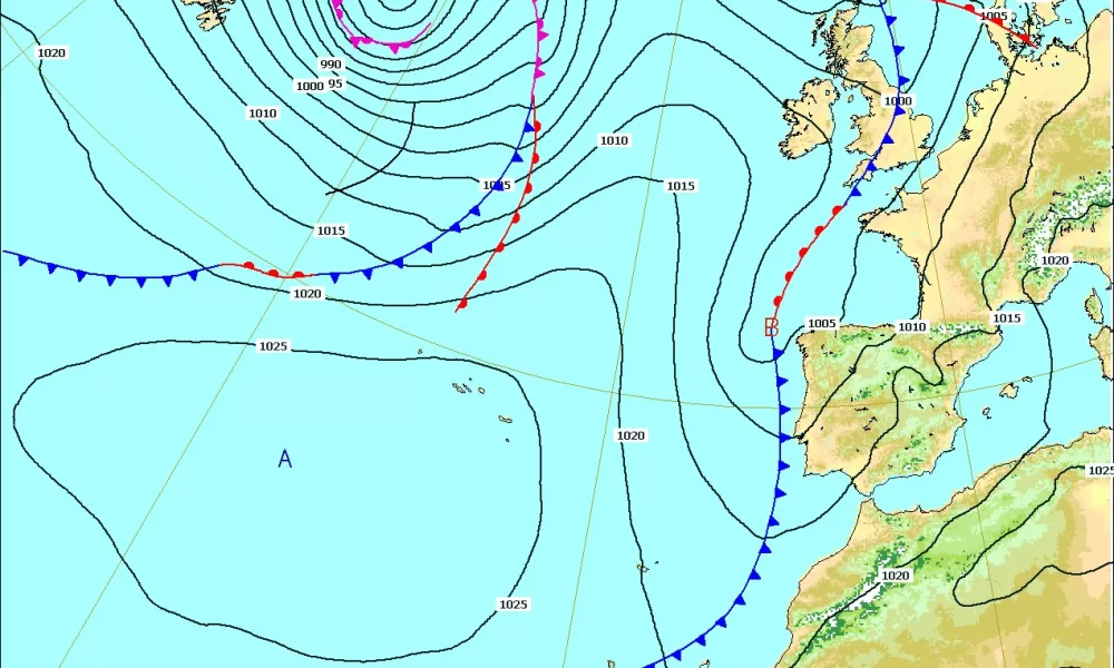 ECMWF – Prognósticos de Superfície válidos para as 12h UTC de 13 a 15 de janeiro…