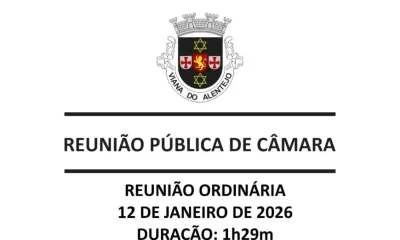 Reunião Ordinária da Câmara Municipal de Viana do Alentejo | 12 de janeiro de 20…