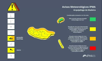 Atenção aos Avisos Meteorológicos para a Madeira:
Agitação Marítima – Amarelo [ …