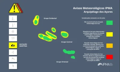 Atenção aos Avisos Meteorológicos para os Açores:
Agitação Marítima – Amarelo [ …
