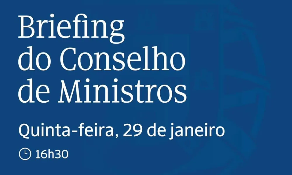 Assista à transmissão em direto do Briefing do Conselho de Ministros nas redes s…