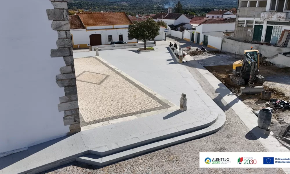 Requalificação do Largo Francisco Manuel Fialho entra na fase final em Vila Nova da Baronia