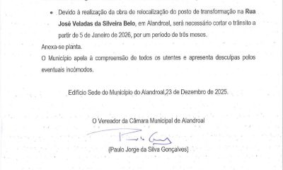 Corte de Trânsito 

Rua José Veladas da Silveira Belo 

 a partir de dia 5 de j…