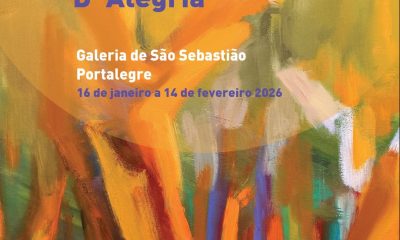 Exposição de pintura “Alegria em 3 Atos”, de D’Alegria, patente ao público de 16…