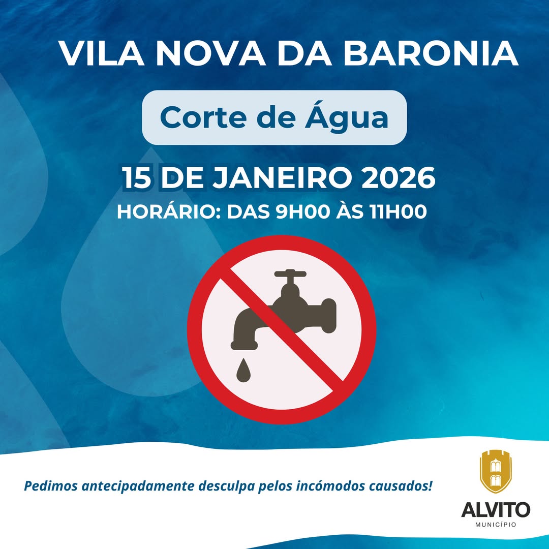 Aviso à População – Corte no Abastecimento de Água 

No âmbito dos trabalhos da…