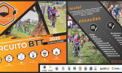 3ª prova do Circuito BTT Pedalar em Portalegre, dia 18 de janeiro, em Reguengo.
…