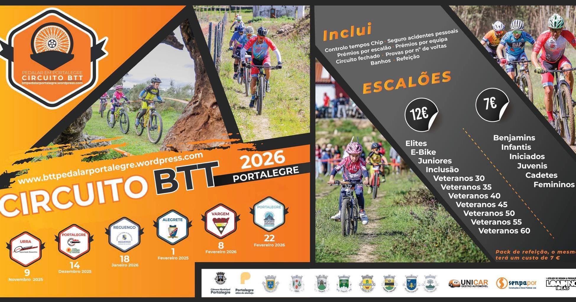 3ª prova do Circuito BTT Pedalar em Portalegre, dia 18 de janeiro, em Reguengo.
…