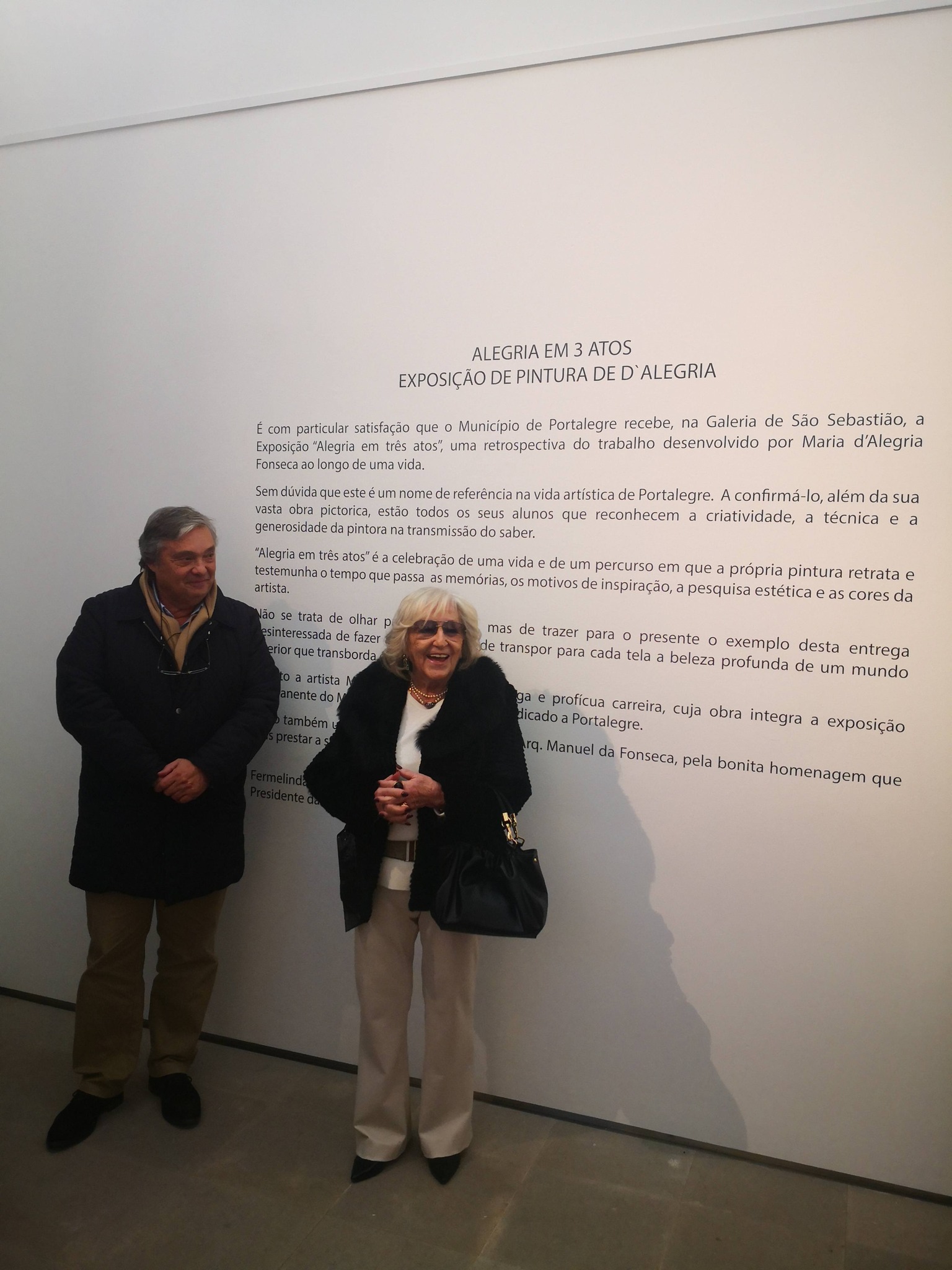 Portalegre recebeu hoje, dia 16 de janeiro, na Galeria de São Sebastião, “Alegri…