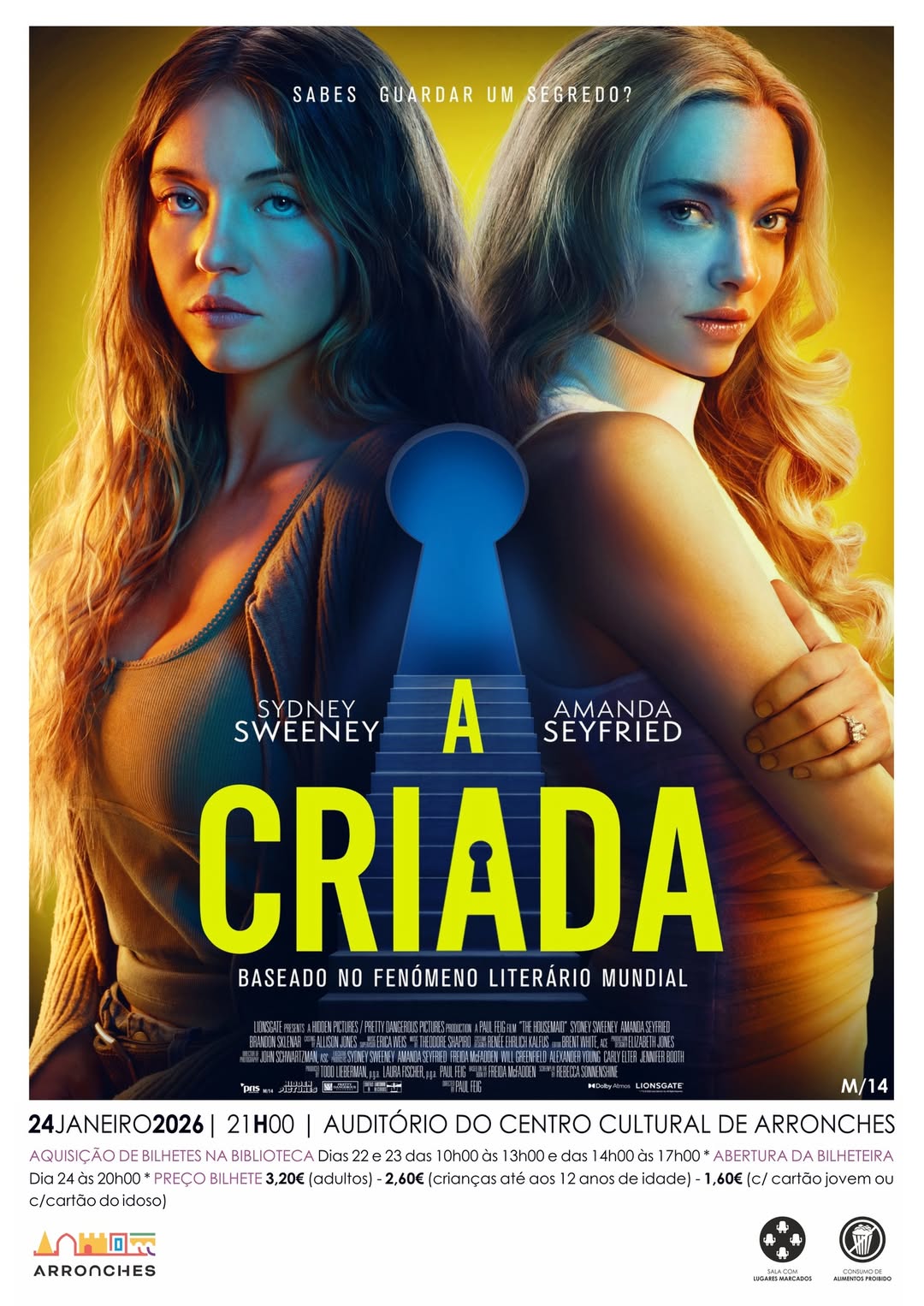 CINEMA | A CRIADA

Dia 24 de janeiro (sábado), às 21H00, no Auditório do Centro …