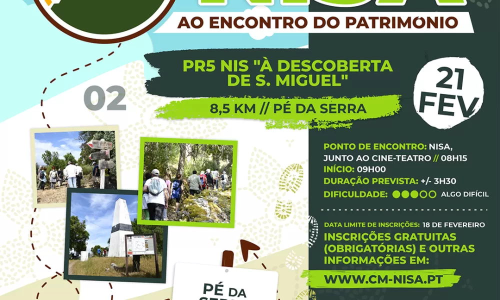 Nisa convida à descoberta: Trilho de São Miguel no Pé da Serra desafia caminheiros em fevereiro