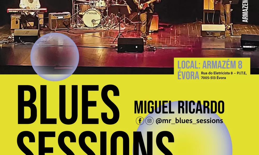 Évora acolhe Blues Sessions solidárias com Miguel Ricardo no Armazém 8