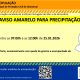 Aviso Amarelo – Precipitação 
 Entre as 07h00 e as 12h00 de dia 25/01 

#municip…