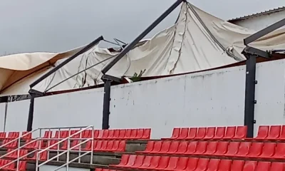 Estragos em Elvas: Vento forte danifica bancadas e obriga ao fecho do Campo Semedo
