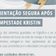 Após a tempestade Kristin redobre os cuidados com os alimentos conservados no f…
