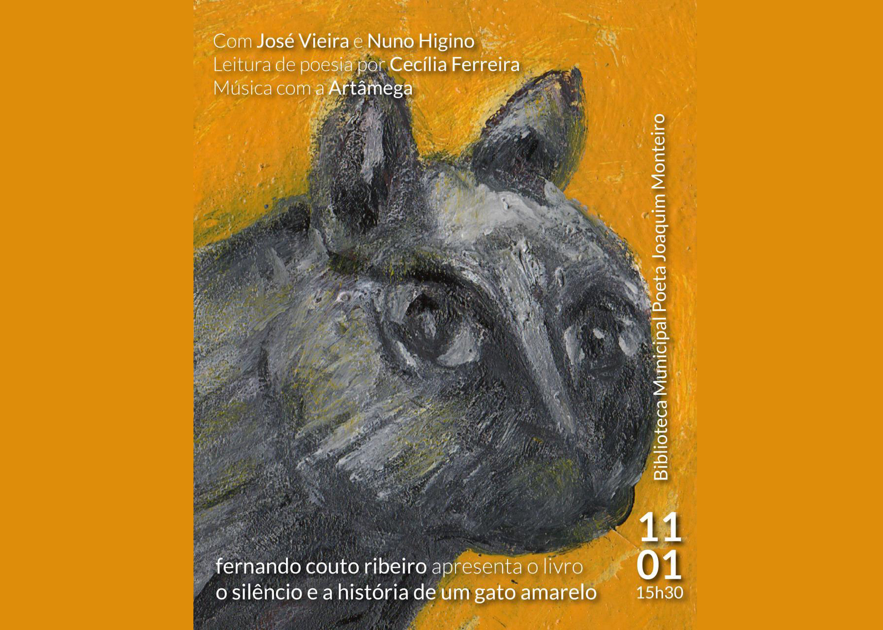 Apresentação de livro sobre “um gato amarelo” junta leitura e música no Marco de Canaveses