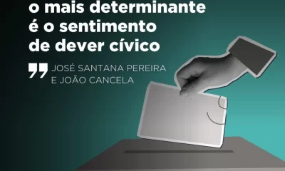«As pessoas que sentem o voto como um dever têm uma maior probabilidade de se di…