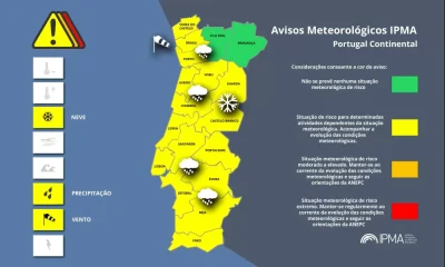 Atenção aos Avisos Meteorológicos para Portugal Continental:
Precipitação – Amar…