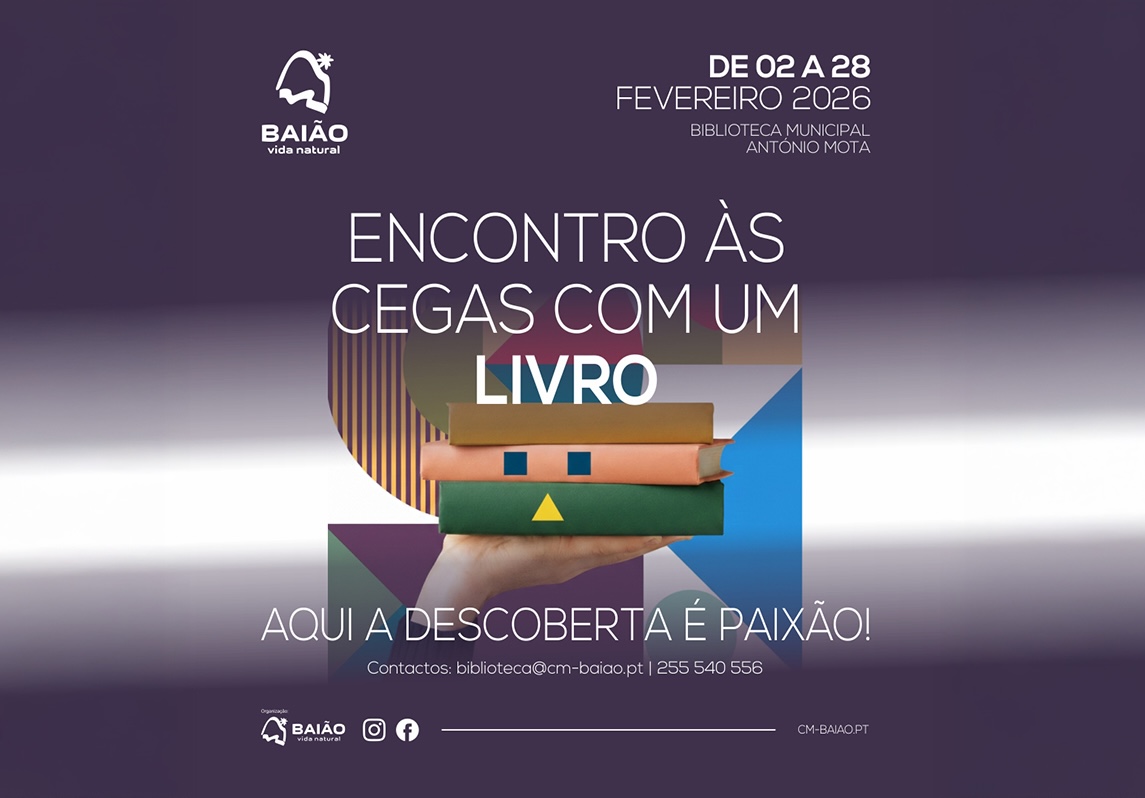 Biblioteca de Baião promove “encontros às cegas” com livros durante todo o mês de fevereiro