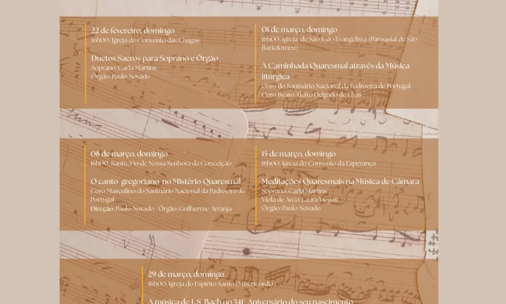 CICLO DE CONCERTOS QUARESMAIS | FEVEREIRO E MARÇO | VILA VIÇOSA

Conheça o progr…