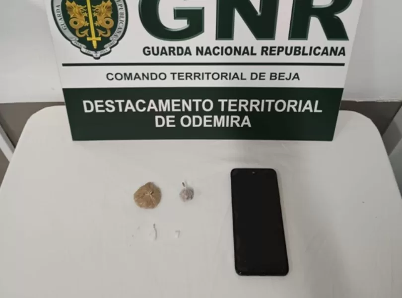 Odemira: Homem detido em Sabóia com doses de heroína e cocaína