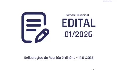 Deliberações da Reunião Ordinária – 14.01.2026

 Edital n.º 01/2026 da Câmara M…