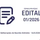 Deliberações da Reunião Ordinária – 14.01.2026

 Edital n.º 01/2026 da Câmara M…
