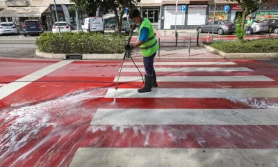 Lavagem de passadeiras – Município de Setúbal