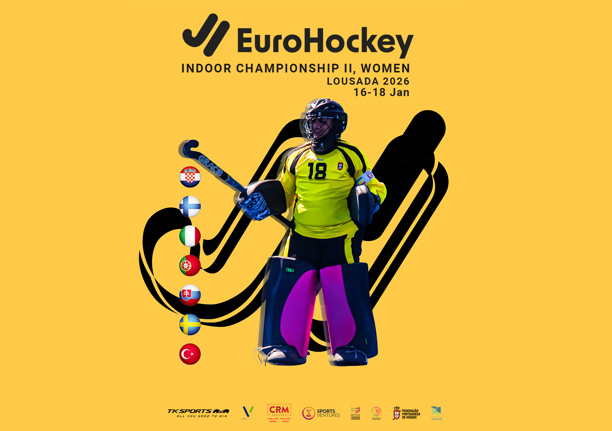 Lousada acolhe Campeonato Europeu de Hóquei de Sala Feminino de sexta a domingo