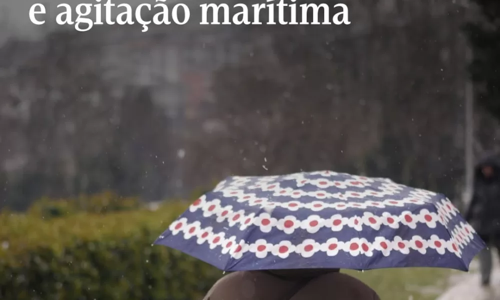 O IPMA prevê precipitação persistente e por vezes forte, vento forte com rajadas…