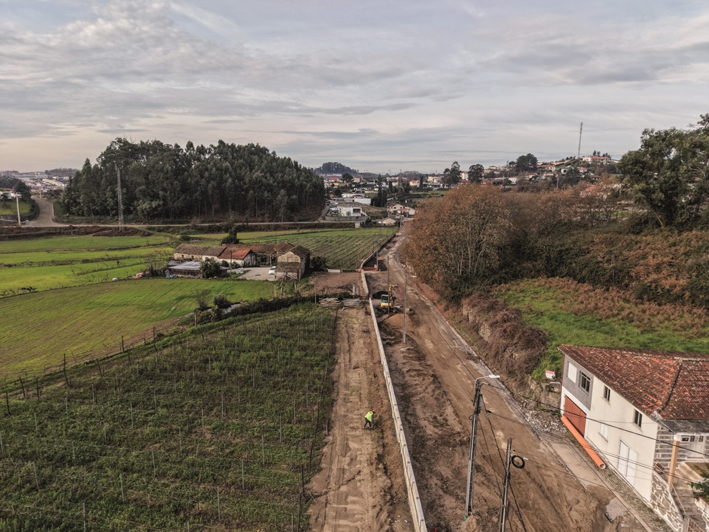 Requalificação da Estrada de Santa Cristina avança em Nogueira com investimento de 1,7 milhões de euros