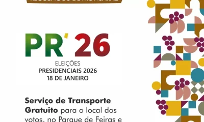 Presidenciais 2026 | Serviços de transporte na cidade de Reguengos de Monsaraz

…