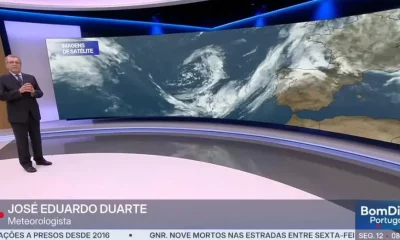 Previsão do estado do tempo, RTP1, 12-01-2026, IPMA.