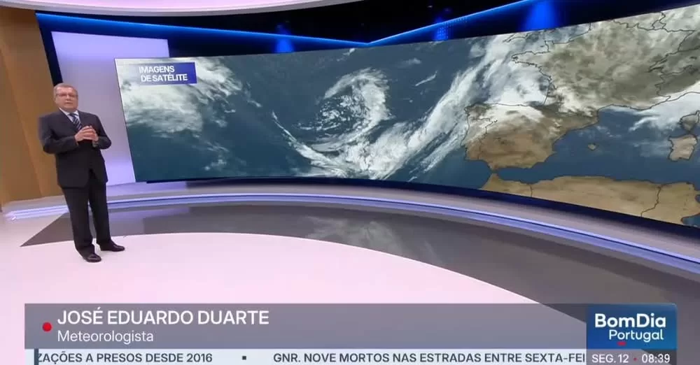 Previsão do estado do tempo, RTP1, 12-01-2026, IPMA.