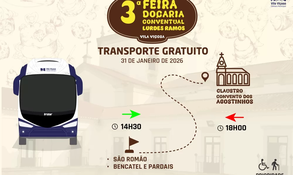ÚLTIMO DIA | TRANSPORTE GRATUITO | 3ª FEIRA DE DOÇARIA CONVENTUAL “LURDES RAMOS…