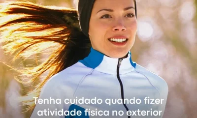 Utilize vestuário adequado quando praticar atividade física no exterior em dias …
