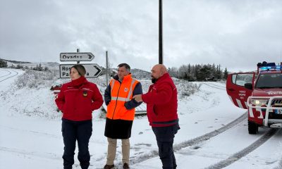 Vice-presidente de Resende acompanha limpeza de neve na Serra de Montemuro