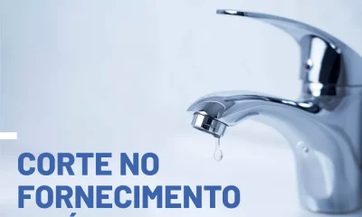 Aviso: Interrupção no Fornecimento de Água em fevereiro