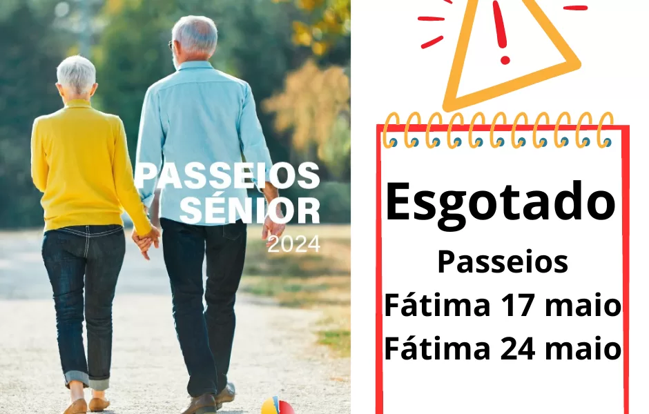 Passeios seniores para Fátima com lotação esgotada
