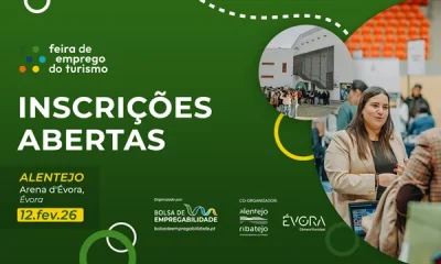 Bolsa de Empregabilidade em Évora: 12 de fevereiro é dia de encontrar trabalho no setor do Turismo