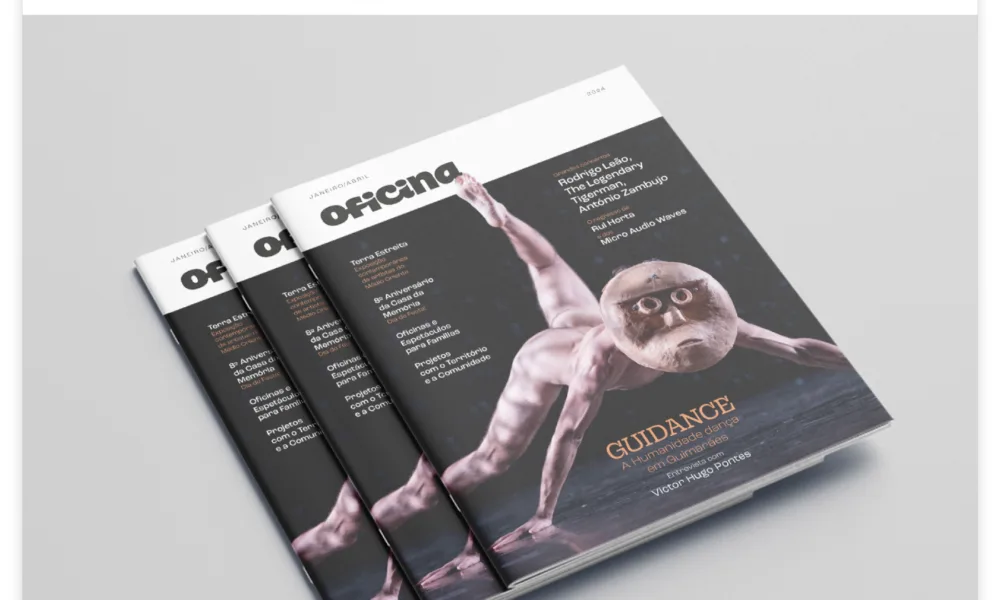 A Oficina lança programação janeiro-abril 2024 online e em formato revista